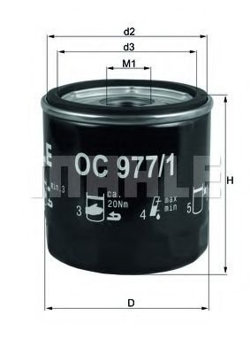 Filtru ulei AUDI A3 (8V1) (2012 - 2016) KNECHT OC 977/1 piesa NOUA
