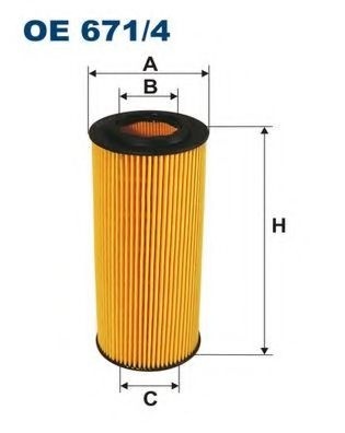 Filtru ulei AUDI A4 (8K2, B8) (2007 - 2015) FILTRON OE671/4 piesa NOUA