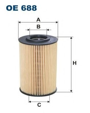 Filtru ulei AUDI A4 Allroad (8KH, B8) (2009 - 2016) FILTRON OE688 piesa NOUA