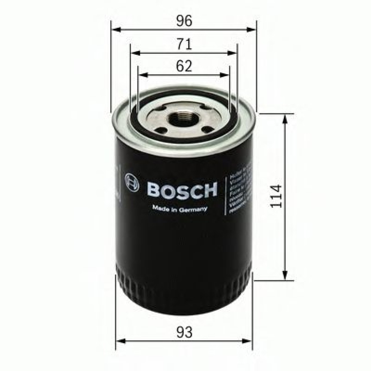 Filtru ulei AUDI A4 Avant (8D5, B5) (1994 - 2001) BOSCH 0 451 103 313 piesa NOUA
