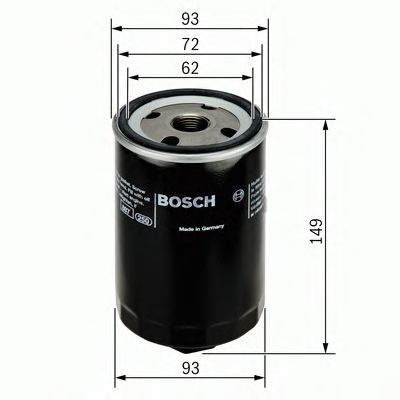 Filtru ulei AUDI A4 Avant (8ED, B7) (2004 - 2008) BOSCH F 026 407 004 piesa NOUA