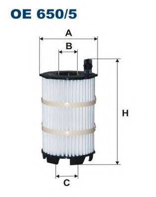 Filtru ulei AUDI A4 Avant (8ED, B7) (2004 - 2008) FILTRON OE650/5 piesa NOUA