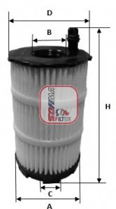 Filtru ulei AUDI A4 Avant (8K5, B8) (2007 - 2015) SOFIMA S 5143 PE piesa NOUA