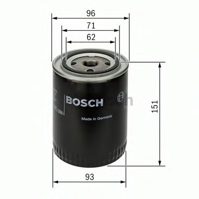 Filtru ulei AUDI A6 Avant (4A, C4) (1994 - 1997) BOSCH 0 451 203 012 piesa NOUA