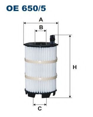 Filtru ulei AUDI A6 Avant (4F5, C6) (2005 - 2011) FILTRON OE650/5 piesa NOUA