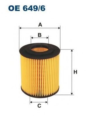 Filtru ulei BMW Seria 3 (E90) (2005 - 2011) FILTRON OE649/6 piesa NOUA