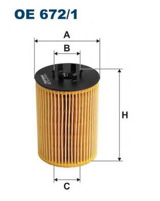 Filtru ulei BMW Seria 7 (E65, E66, E67) (2001 - 2009) FILTRON OE672/1 piesa NOUA