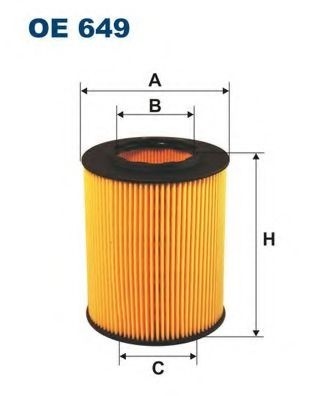 Filtru ulei BMW X3 (E83) (2004 - 2011) FILTRON OE649 piesa NOUA
