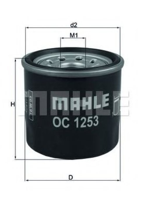 Filtru ulei CHEVROLET KALOS Limuzina (2005 - 2016) MAHLE ORIGINAL OC 1253 piesa NOUA