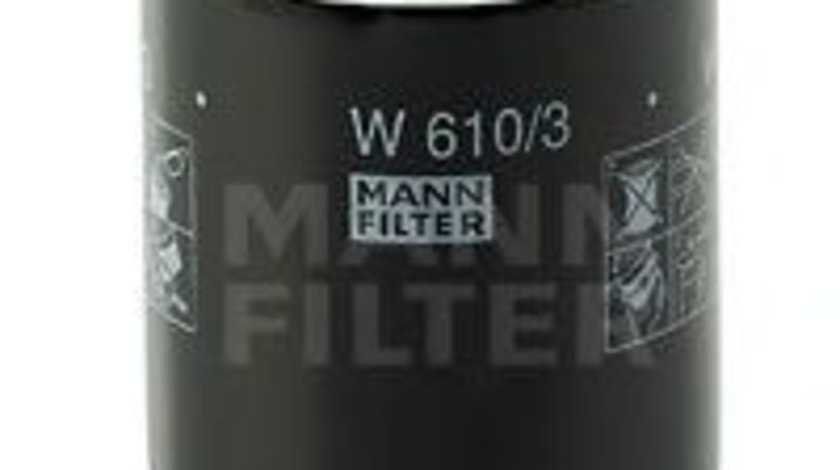 Filtru ulei CITROEN C-CROSSER ENTERPRISE (2009 - 2016) MANN-FILTER W 610/3 piesa NOUA