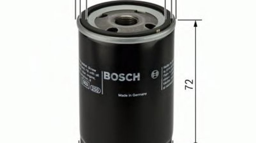 Filtru ulei CITROEN C1 (PM, PN) (2005 - 2016) BOSCH 0 986 452 028 piesa NOUA