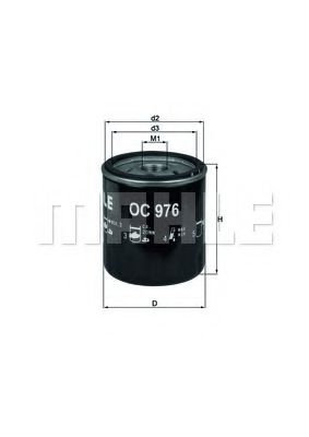 Filtru ulei CITROEN C4 II (B7) (2009 - 2016) KNECHT OC 976 piesa NOUA