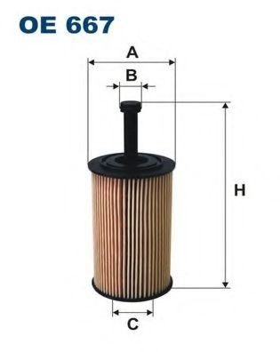 Filtru ulei CITROEN SAXO (S0, S1) (1996 - 2004) FILTRON OE667 piesa NOUA
