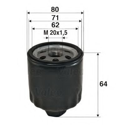 Filtru ulei DACIA LOGAN MCV II (2013 - 2016) VALEO 586003 piesa NOUA