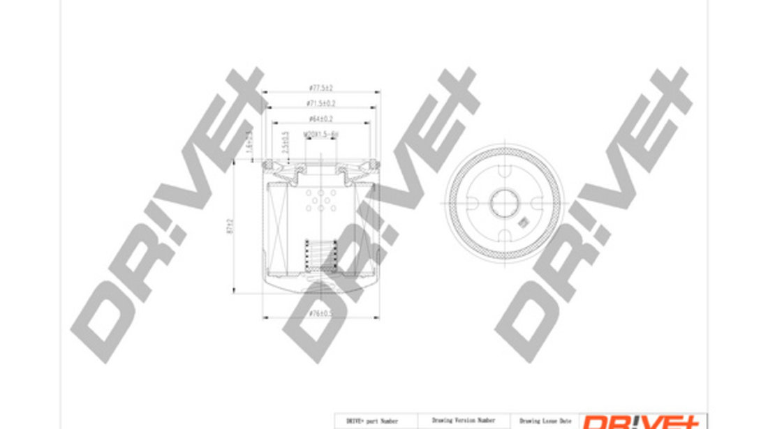 Filtru ulei (DP1110110140 DRIVE) Citroen,DS,FIAT,GRUAU,LANCIA,OPEL,PEUGEOT,SUZUKI,TOYOTA,VAUXHALL