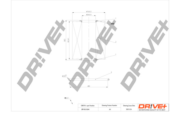 Filtru ulei (DP1110110141 DRIVE) LEXUS,TOYOTA