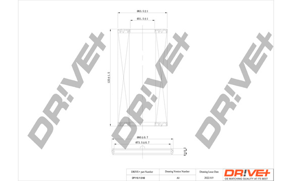 Filtru ulei (DP1110110149 DRIVE) VOLVO