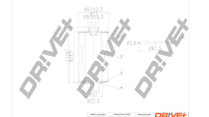 Filtru ulei (DP1110110158 DRIVE) OPEL,VAUXHALL