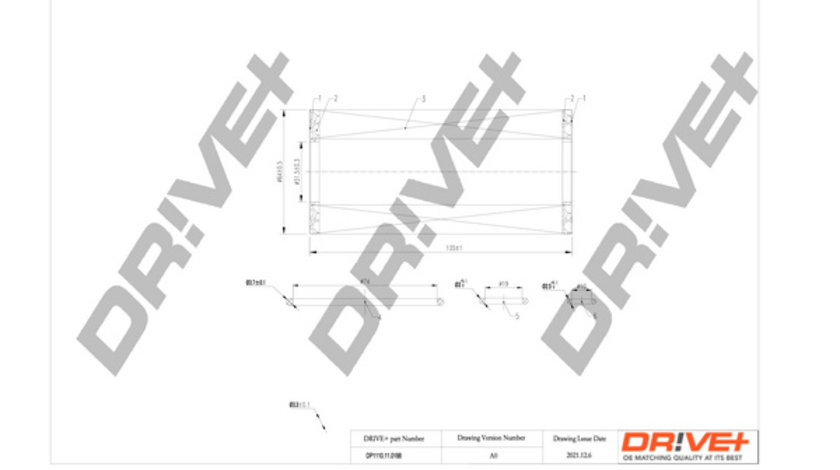 Filtru ulei (DP1110110188 DRIVE) MERCEDES-BENZ,VOLVO