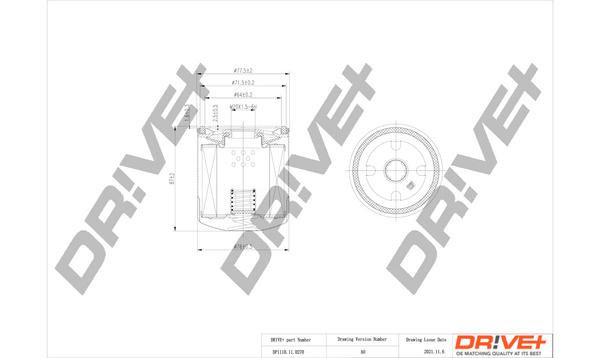 Filtru ulei (DP1110110270 DRIVE) FORD,FORD USA