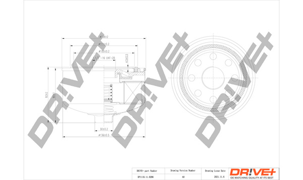 Filtru ulei (DP1110110286 DRIVE) VW