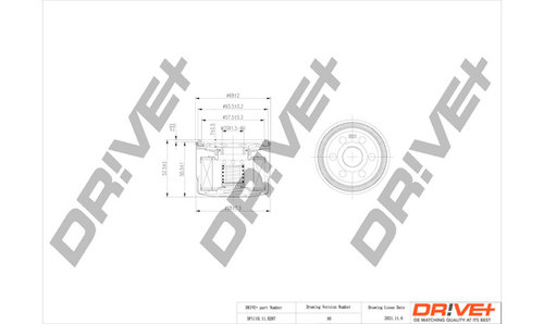 Filtru ulei (DP1110110287 DRIVE) MITSUBISHI,SMART