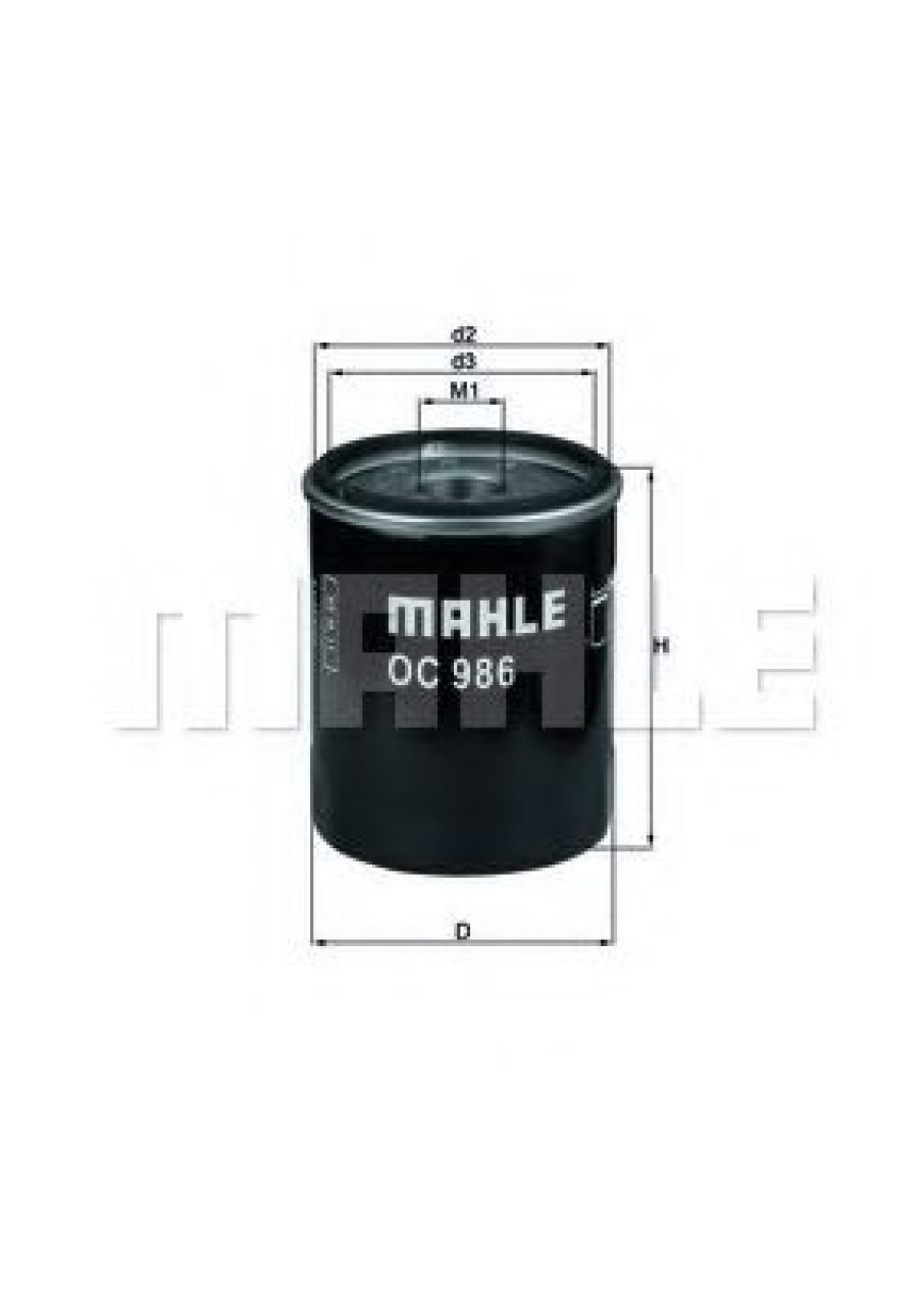 Filtru ulei FIAT 500L (199) (2012 - 2016) MAHLE ORIGINAL OC 986 piesa NOUA