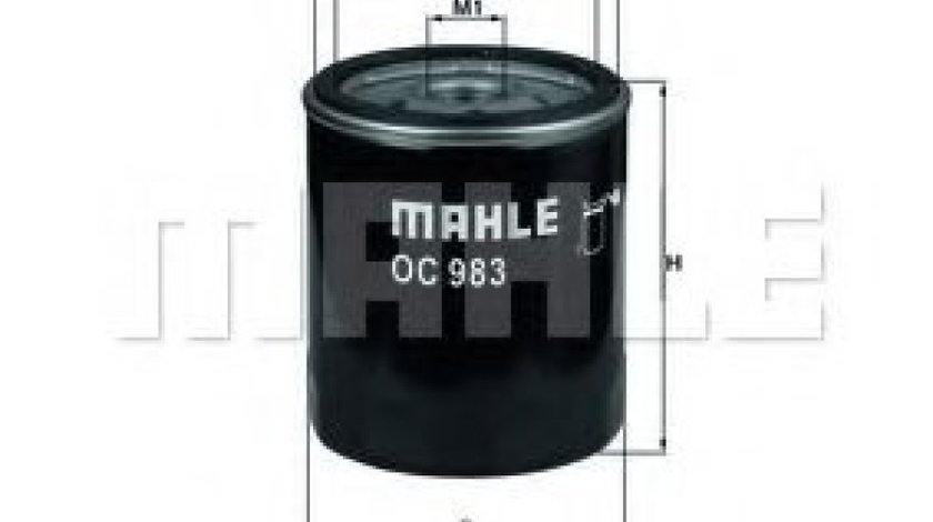 Filtru ulei FIAT BRAVA (182) (1995 - 2003) MAHLE ORIGINAL OC 983 piesa NOUA