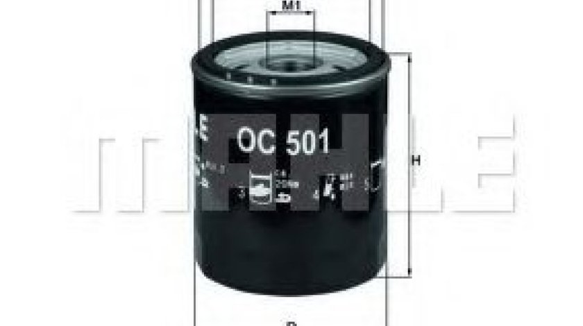 Filtru ulei FIAT BRAVO I (182) (1995 - 2001) MAHLE ORIGINAL OC 501 produs NOU
