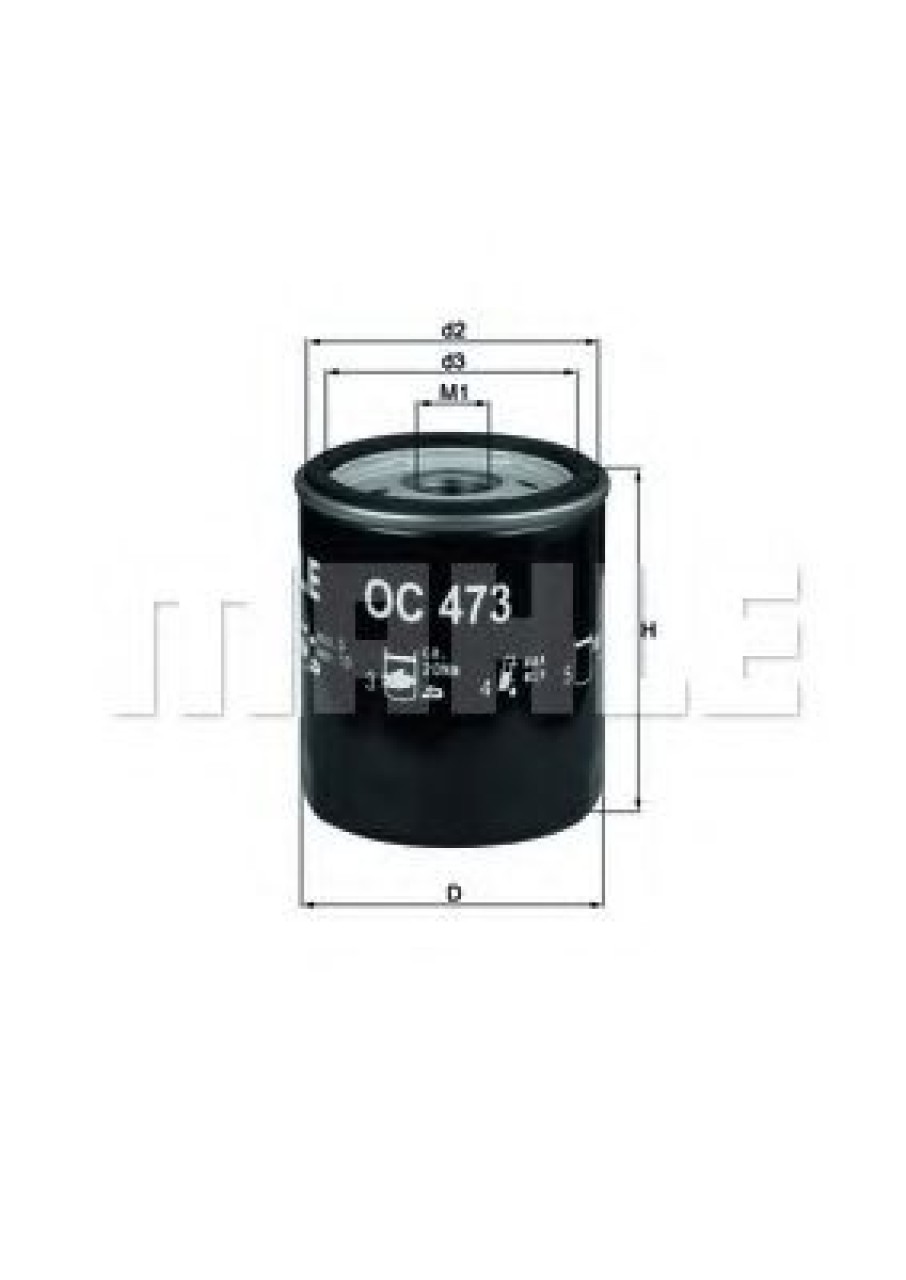 Filtru ulei FIAT CROMA (154) (1985 - 1996) KNECHT OC 473 piesa NOUA