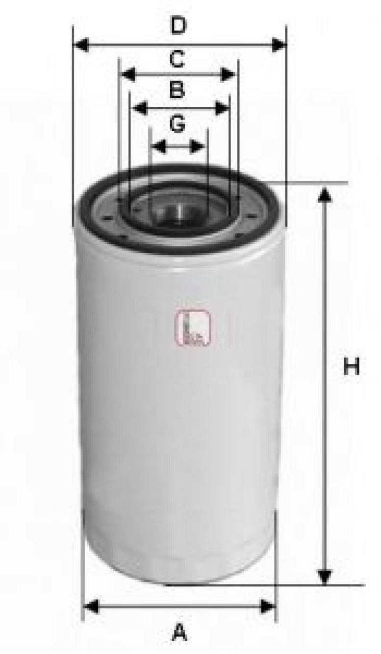Filtru ulei FIAT DUCATO caroserie (230L) (1994 - 2002) SOFIMA S 3003 DR piesa NOUA
