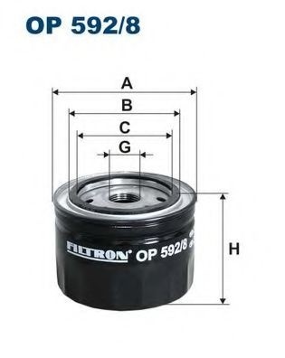 Filtru ulei FIAT DUCATO caroserie (244) (2002 - 2016) FILTRON OP592/8 piesa NOUA