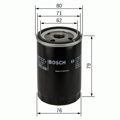 Filtru ulei FIAT FIORINO Pick-up (146) (1988 - 2001) BOSCH 0 451 103 354 piesa NOUA