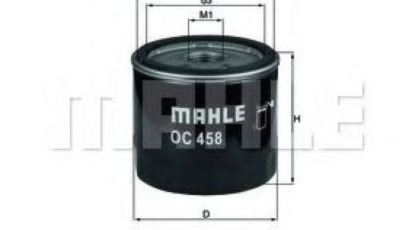 Filtru ulei FIAT IDEA (350) (2003 - 2016) MAHLE ORIGINAL OC 458 piesa NOUA