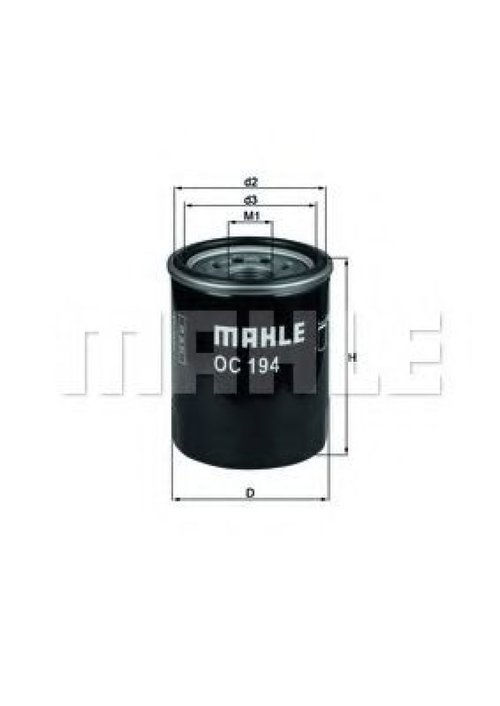 Filtru ulei FIAT PALIO (178BX) (1996 - 2016) MAHLE ORIGINAL OC 194 piesa NOUA