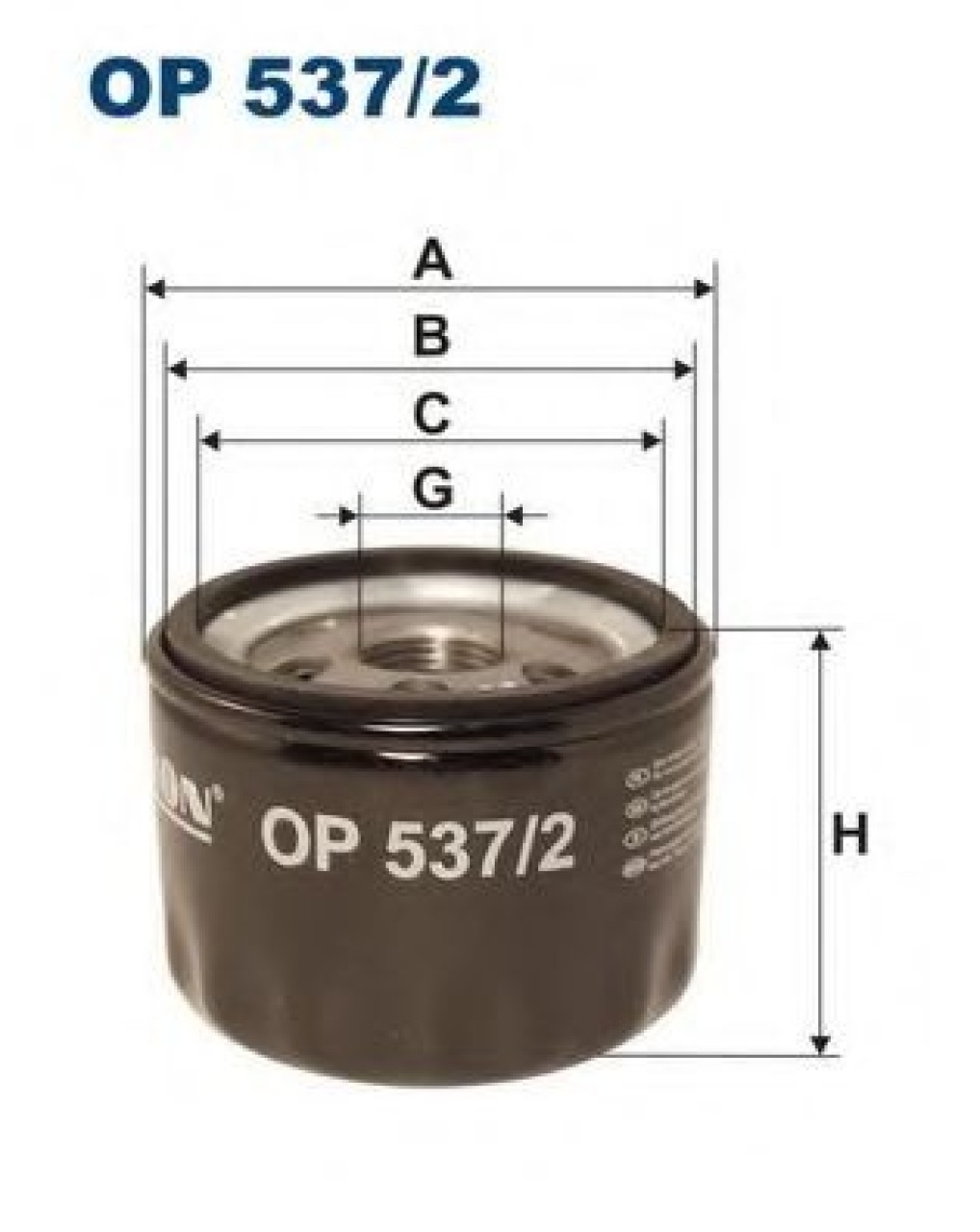 Filtru ulei FIAT PALIO Weekend (178DX) (1996 - 2016) FILTRON OP537/2 piesa NOUA