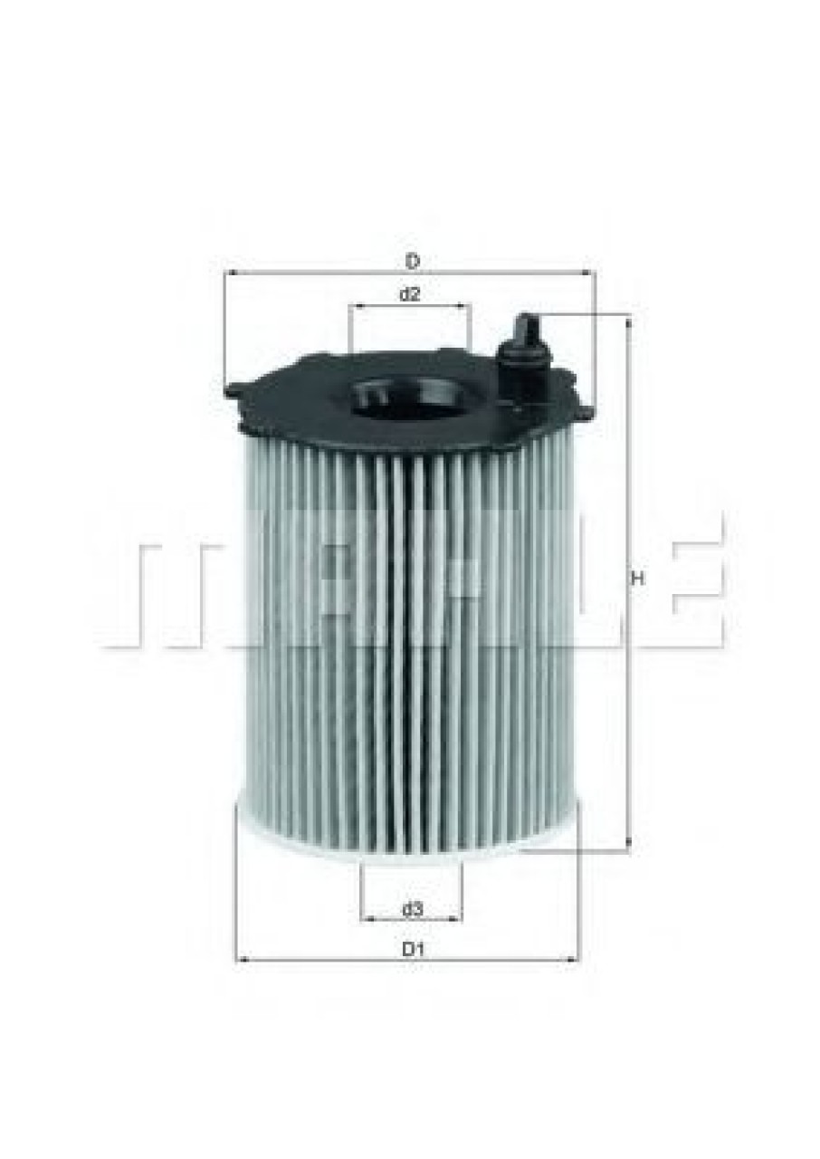 Filtru ulei FIAT PUNTO (199) (2012 - 2016) MAHLE ORIGINAL OX 171/16D piesa NOUA