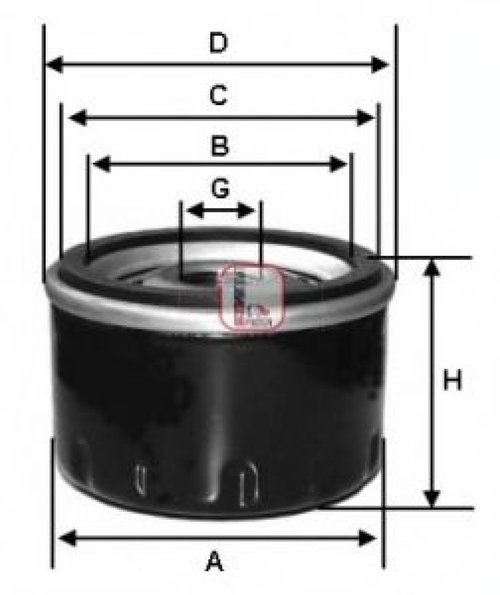 Filtru ulei FIAT PUNTO Cabriolet (176C) (1994 - 2000) SOFIMA S 9430 R piesa NOUA