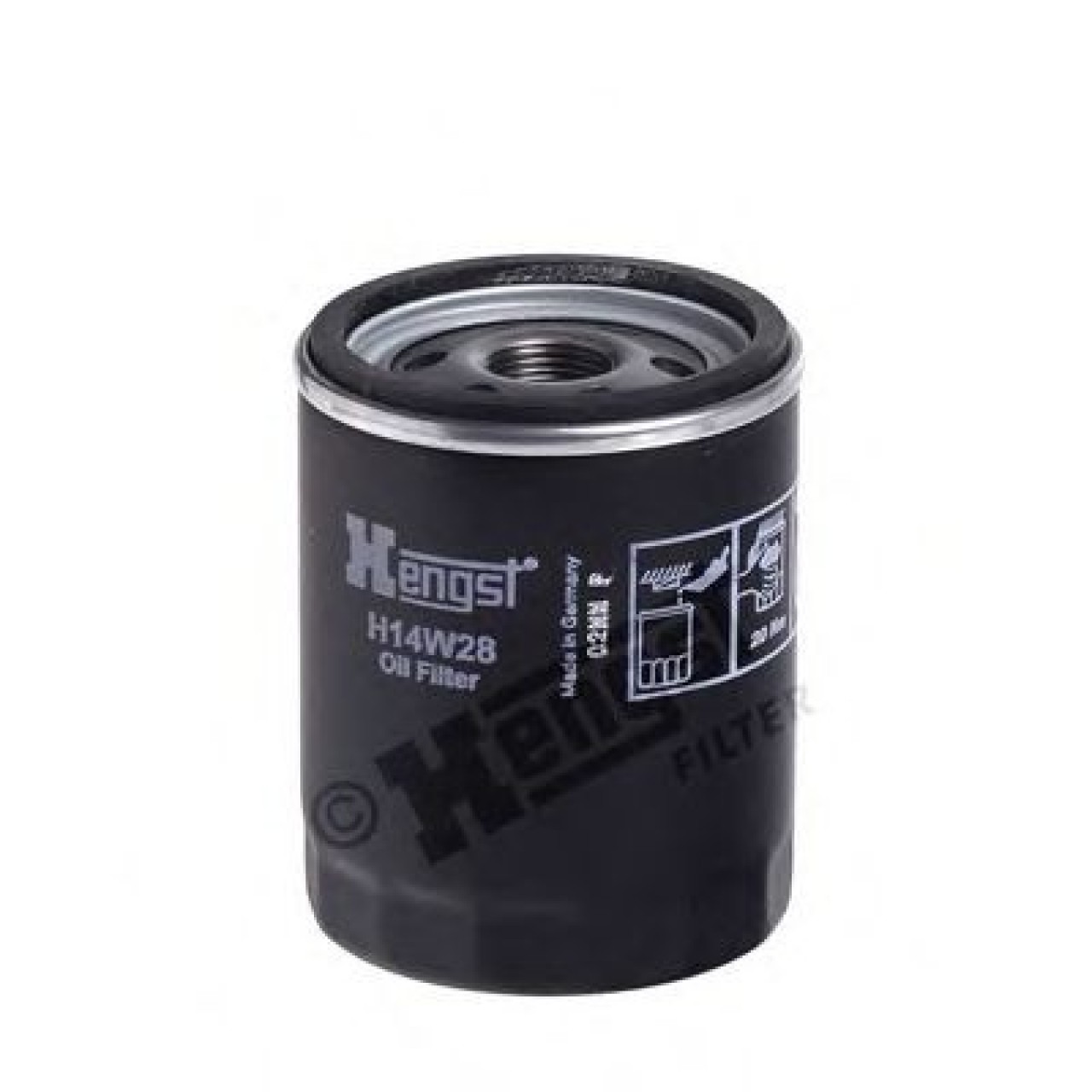 Filtru ulei FIAT PUNTO Cabriolet (176C) (1994 - 2000) HENGST FILTER H14W28 piesa NOUA