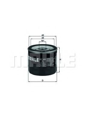 Filtru ulei FORD FIESTA IV (JA, JB) (1995 - 2002) MAHLE ORIGINAL OC 606 piesa NOUA