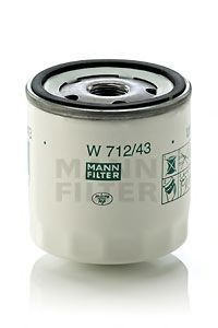Filtru ulei FORD FIESTA IV (JA, JB) (1995 - 2002) MANN-FILTER W 712/43 piesa NOUA