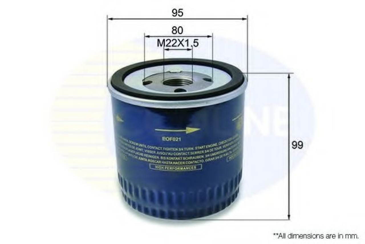 Filtru ulei FORD FIESTA IV (JA, JB) (1995 - 2002) COMLINE EOF021 piesa NOUA