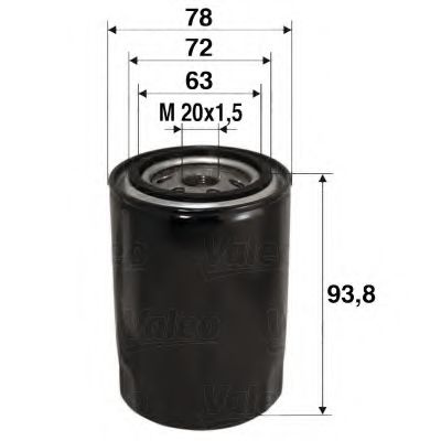 Filtru ulei FORD FOCUS II (DA) (2004 - 2012) VALEO 586080 piesa NOUA