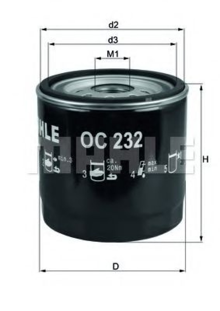 Filtru ulei FORD FOCUS Limuzina (DFW) (1999 - 2007) KNECHT OC 232 piesa NOUA