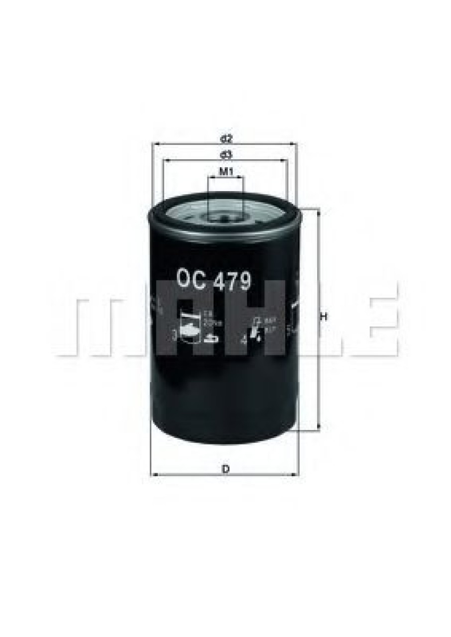 Filtru ulei FORD MAVERICK (2001 - 2016) KNECHT OC 479 piesa NOUA