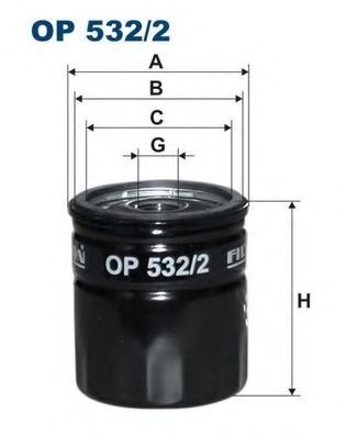 Filtru ulei FORD MONDEO IV Turnier (BA7) (2007 - 2016) FILTRON OP532/2 piesa NOUA