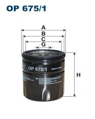 Filtru ulei FORD RANGER (ES, ET) (2005 - 2012) FILTRON OP675/1 piesa NOUA