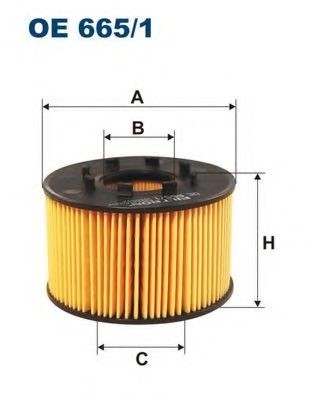 Filtru ulei FORD TRANSIT platou / sasiu (FM, FN) (2000 - 2006) FILTRON OE665/1 piesa NOUA