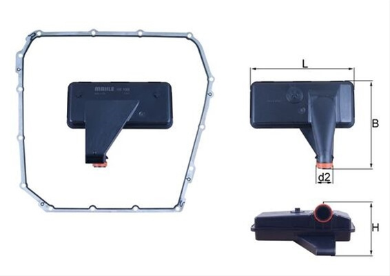 Filtru Ulei Hidraulic - Mahle Audi HX 185D