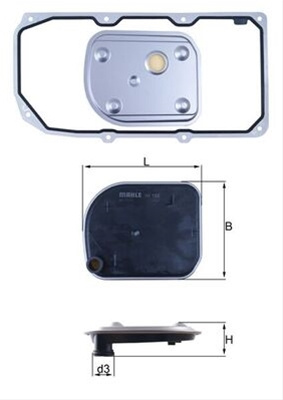 Filtru Ulei Hidraulic, Transmisie - Mahle Mercedes-Benz HX 158D1